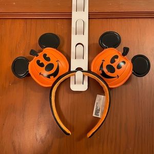 2020 Pumpkin Mickey Mouse Jack-o-Lantern Ears Headband